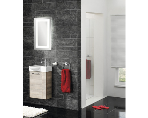 form&style FELINA wastafel links, 45 cm, keramiek, wit, zonder kraan