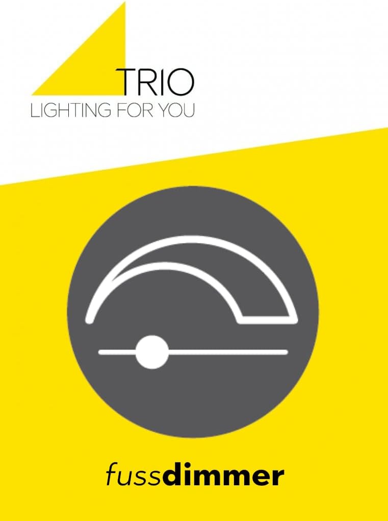 Trio Leuchten LED Stehleuchte Rondo 422610532, Metall schwarz matt, inkl. 36 Watt LED, Fuß Dimmer
