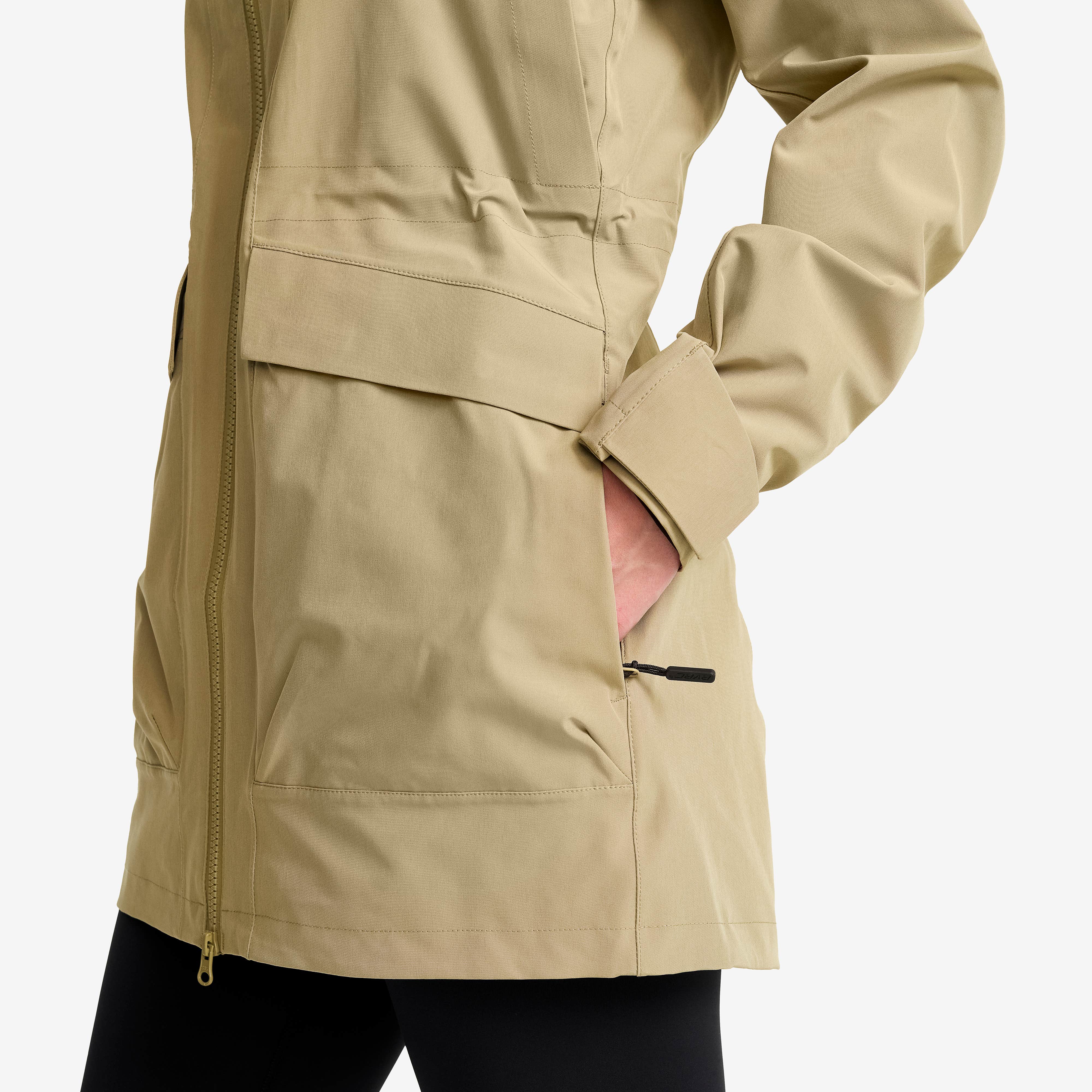 Nevis 2L Parka Dame Khaki