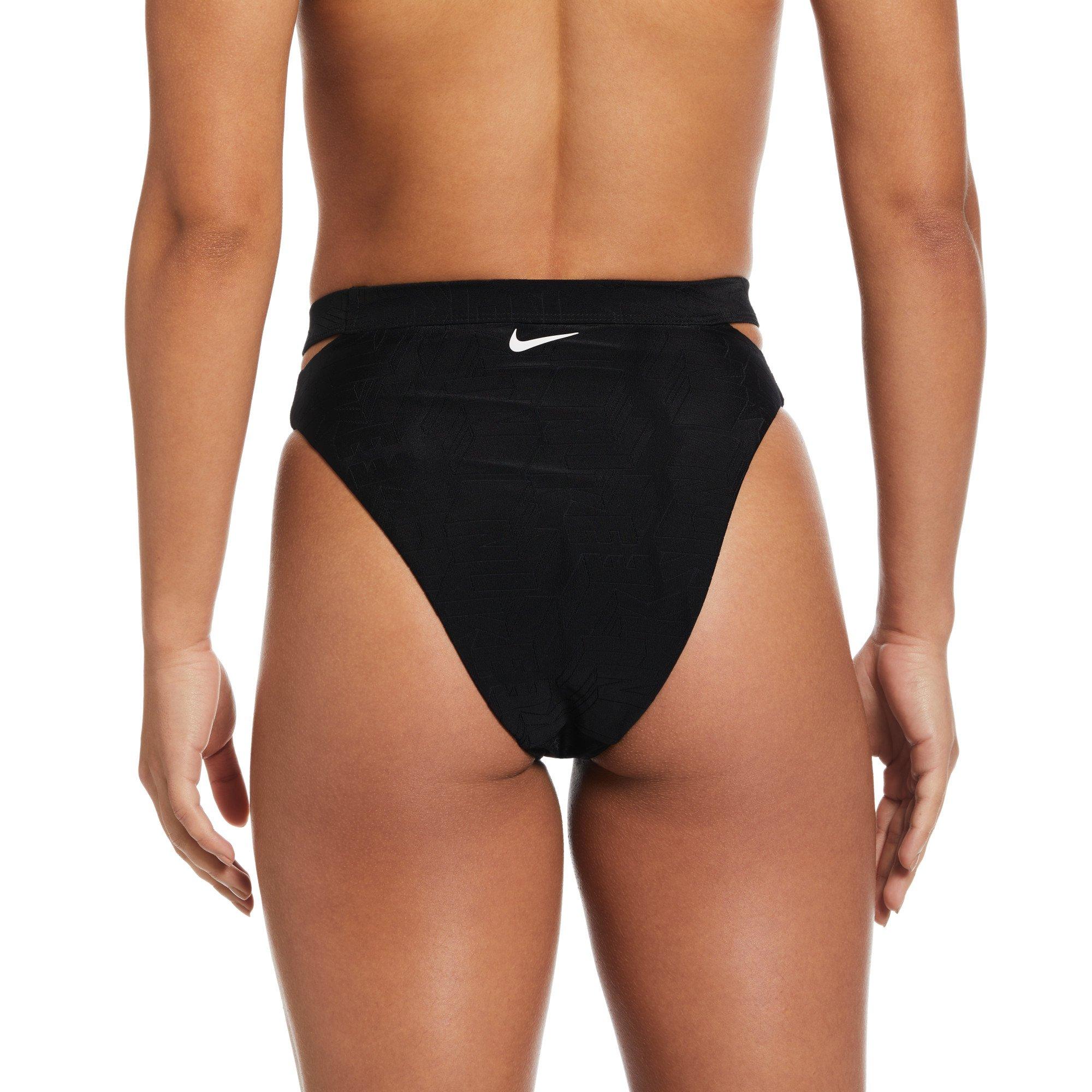 Nike Cut Out High Waisted Bikini Bottoms