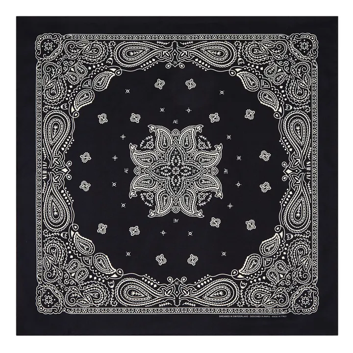 Aeneis Bandana en Soie Petit | Noir