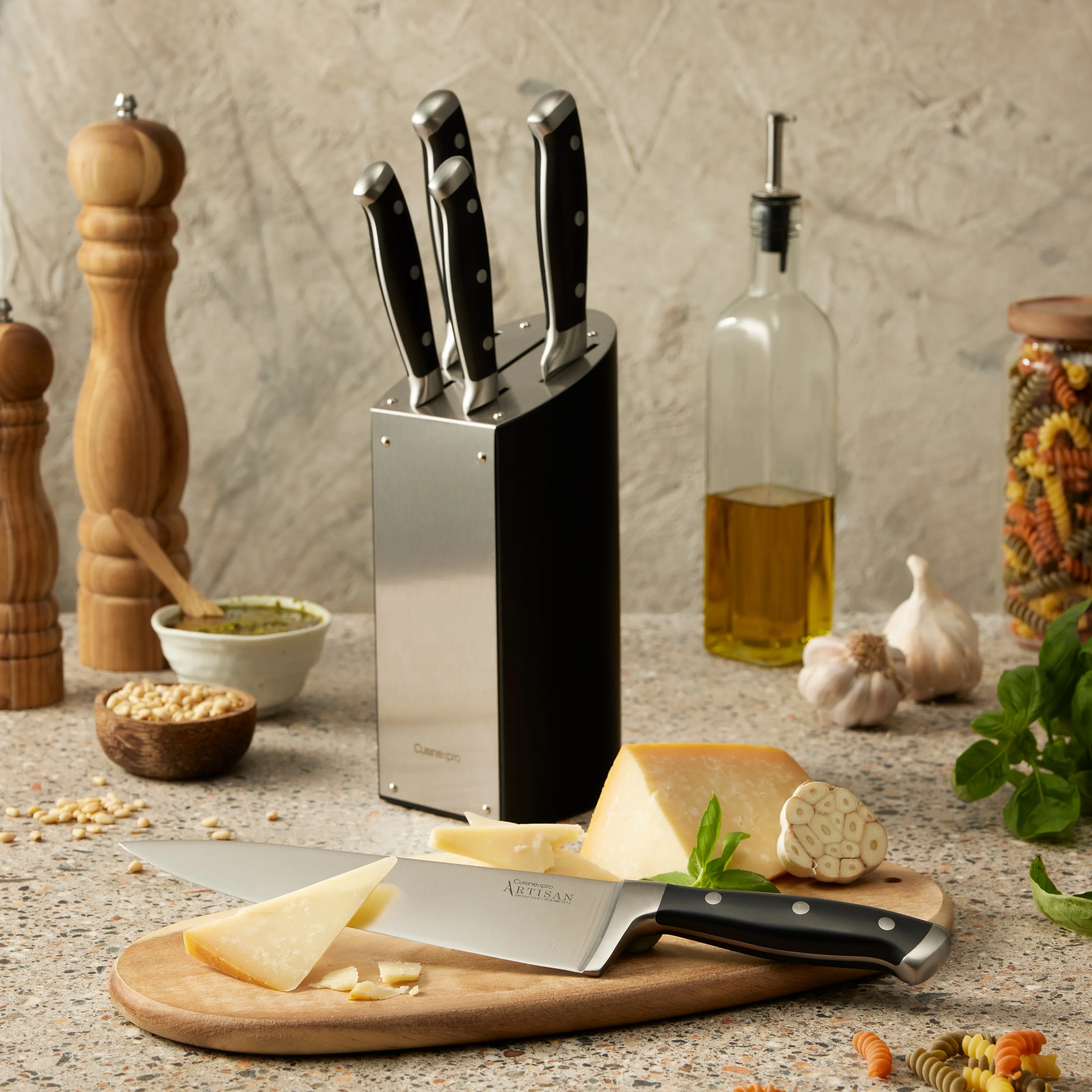THE CUSTOM CHEF™ Artisan™ Kyoto Knivblok - 6 dele