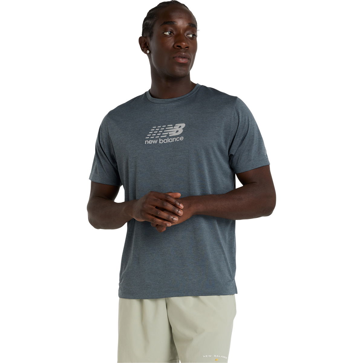 New Balance Athletics Reflective Graphic Løbe T-shirt Herre