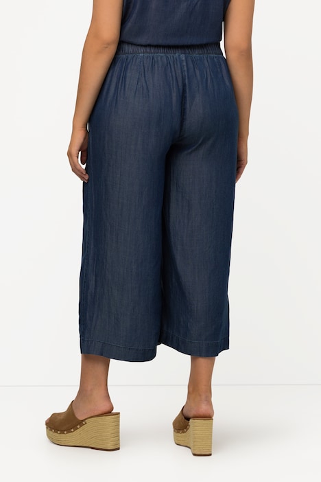 Lyocell-Culotte, Jeansoptik, Komfortbund, Marleneform