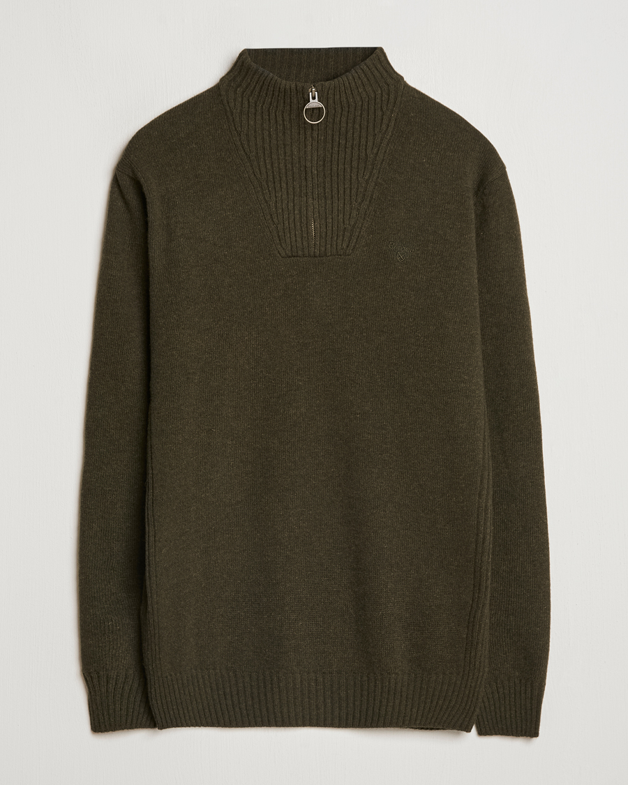 Barbour Lifestyle Essential Lambswool Half Zip Seaweed