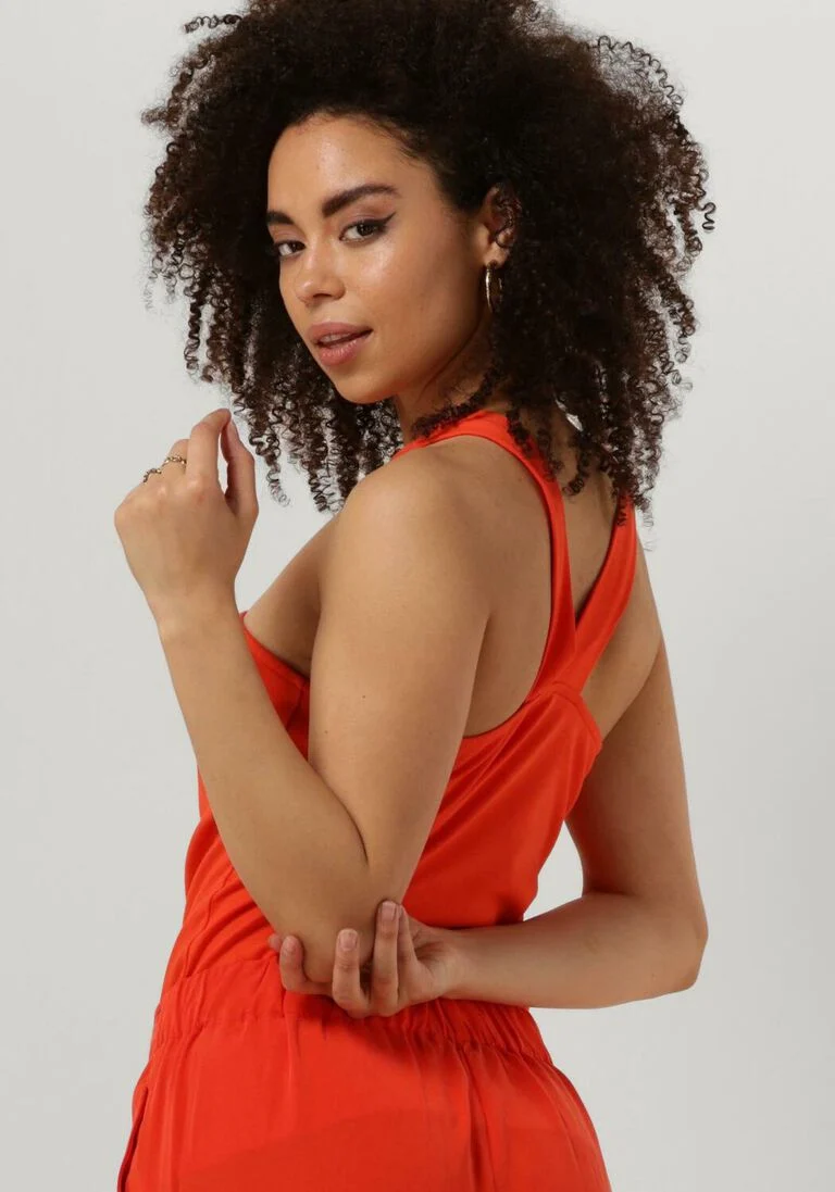 SUMMUM oranje summum top singlet interlock