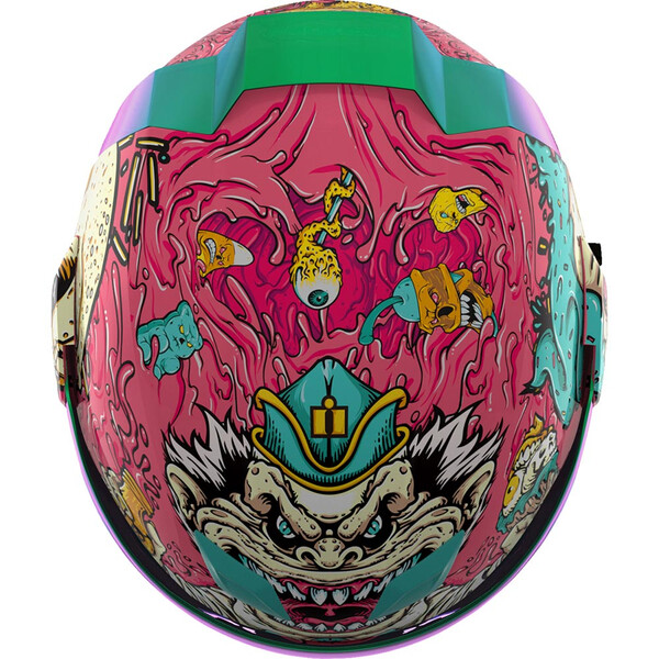 Icon - Casque Airflite MIPS® Snack Attack™ Rose / Beige / Bleu