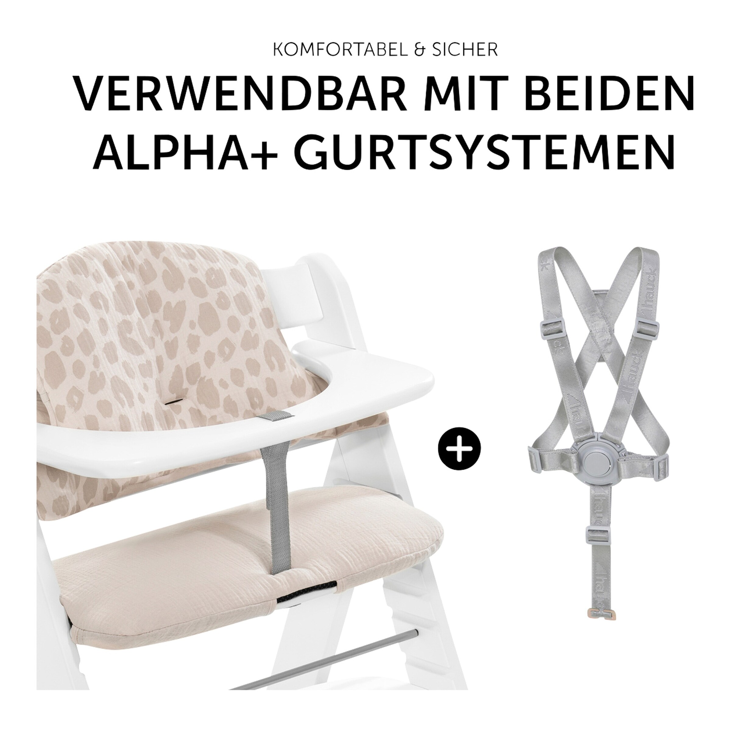Hauck Sitzkissen Select Musselin leo natural