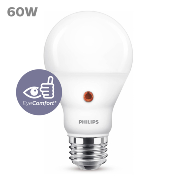 Philips LED peer E27 60W met dag/nacht sensor mat niet dimbaar