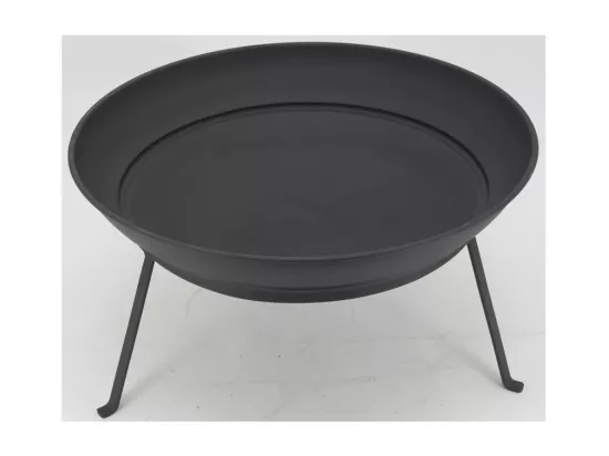 Brasero en métal noir