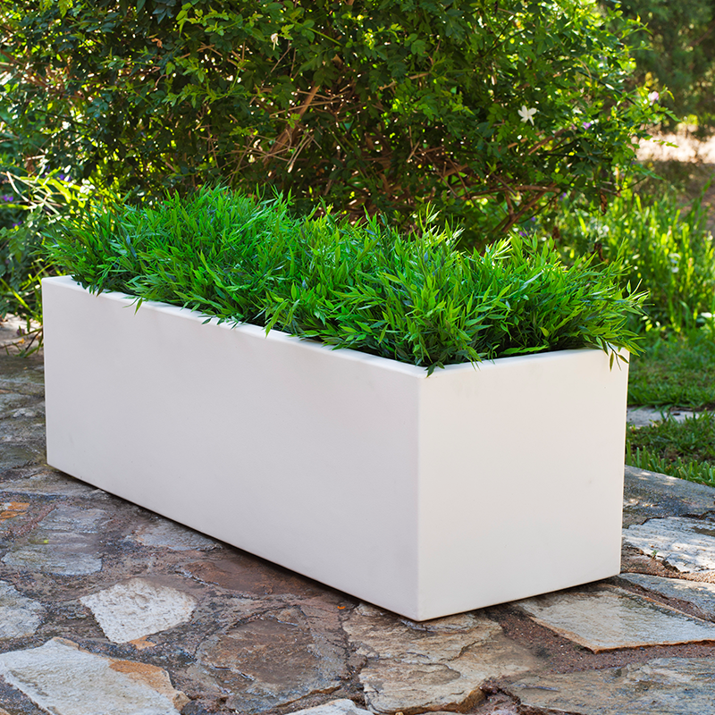 Jardinière jara 100x35x32cm - blanc