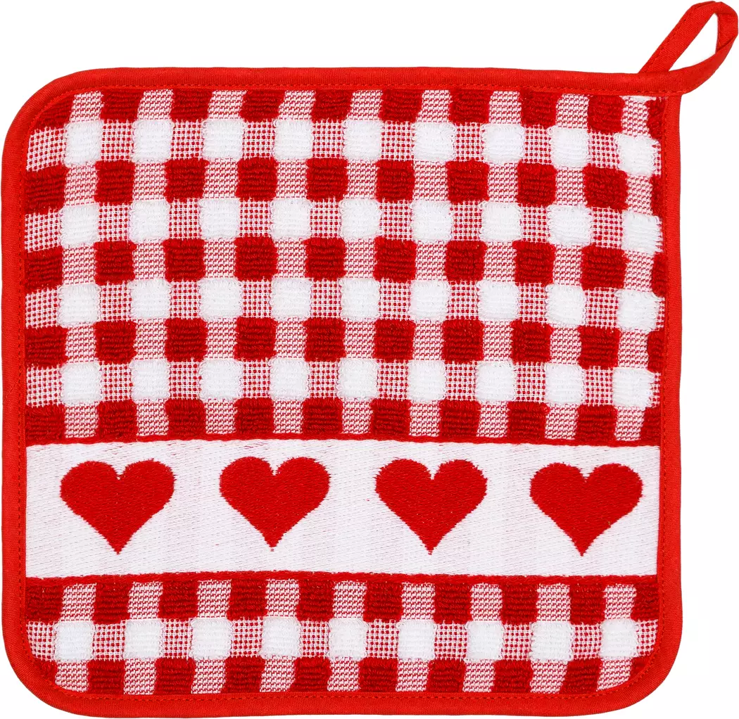 Topflappen Herzen