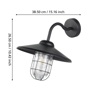 Eglo buitenlamp Melgoa zwart