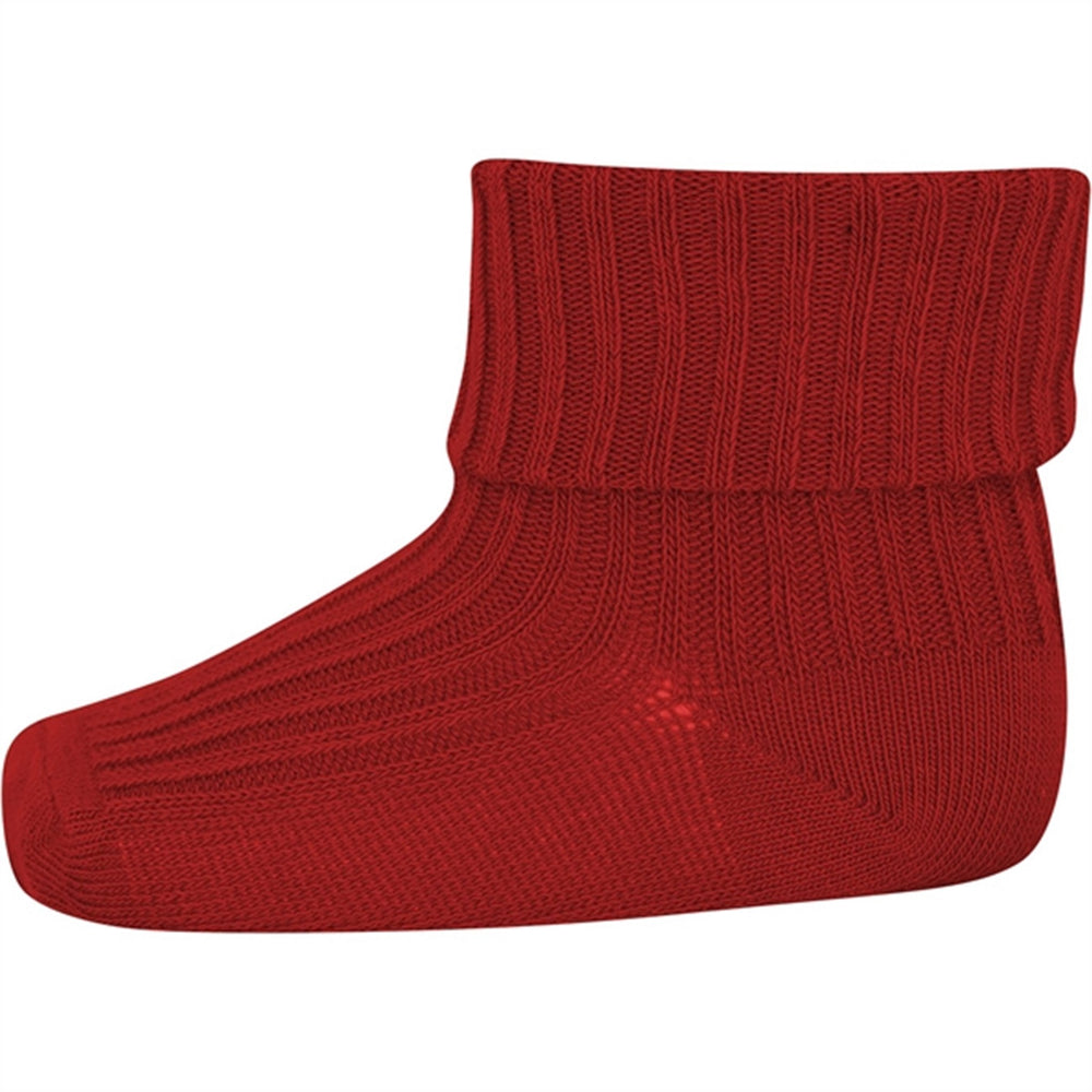 MP 589 Uld Rib Baby Strømper Tomato - Mp Danmark → Luksusbaby.dk