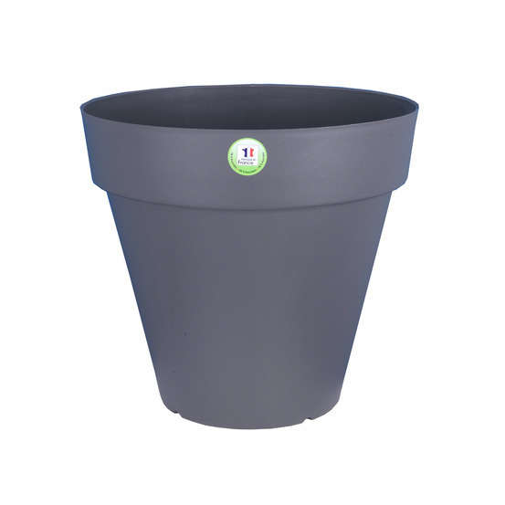 Bac Soleilla rond en polypropylène 100% recyclable Gris Anthracite Ø50