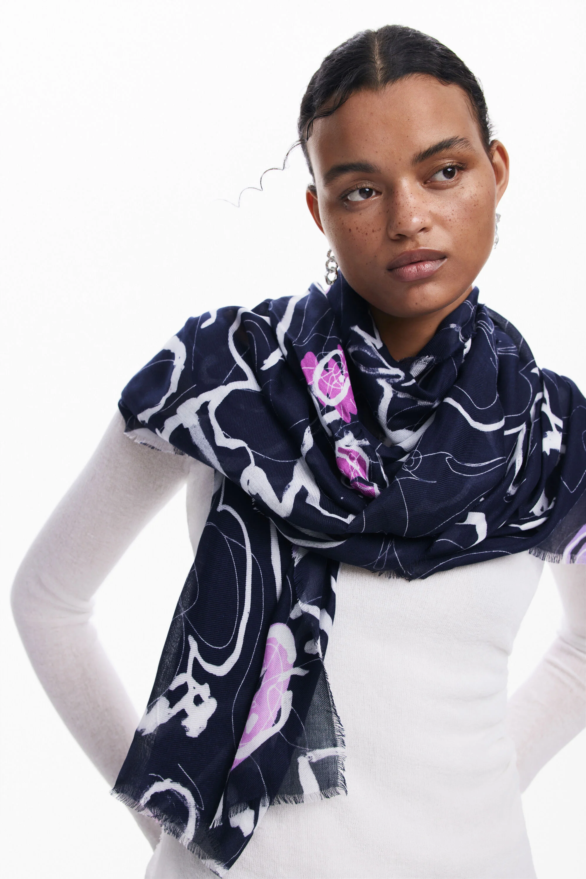 Foulard flores