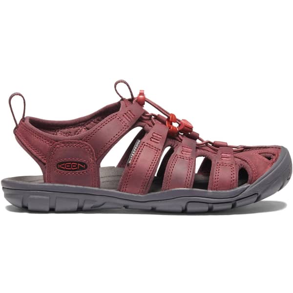 Sandale de randonnée KEEN CLEARWATER CNX LEATHER W WINE/RED DAHLIA