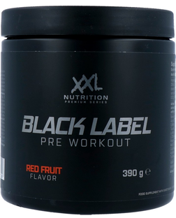 XXL Nutrition Black Label Pre-workout - Red Fruit 390GR