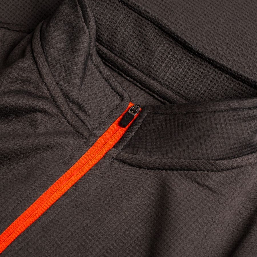 Hummel Maillot d'Entraînement Authentic 1/2 Zip - Gris/Rouge