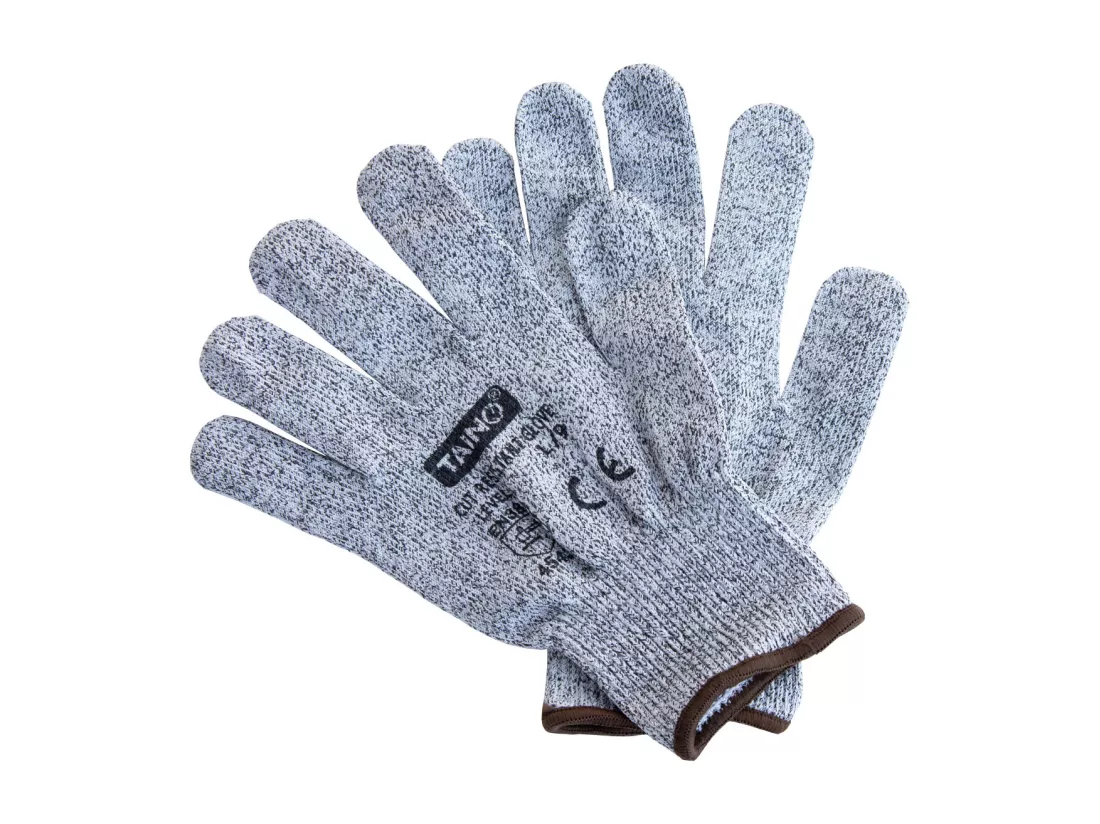 Gants résistants aux coupures Classe 5 EN388 Lot de 2 Taille L - Gris