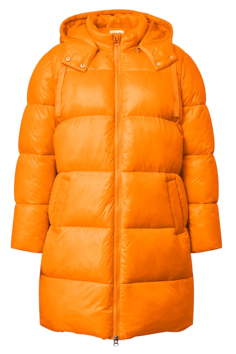 Steppjacke, Straight Fit, abnehmbare Kapuze, 2-Wege-Zipper