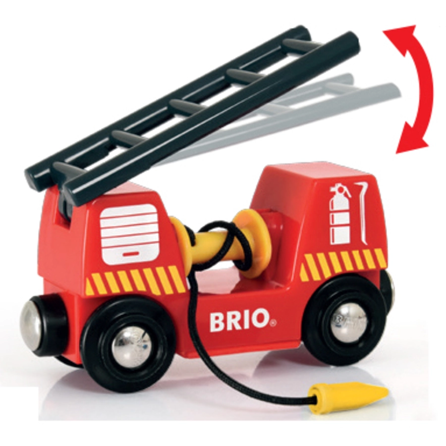 BRIO® WORLD Feuerwehr-Leiterfahrzeug mit Licht & Sound 33811