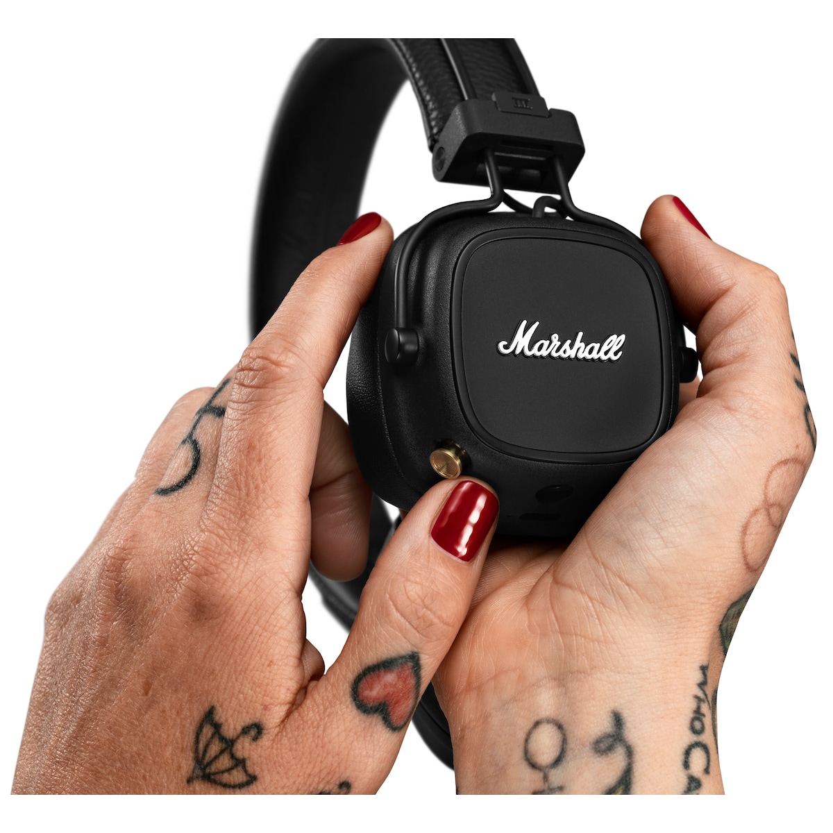 Marshall Major IV trådløse on-ear hodetelefoner (sort)