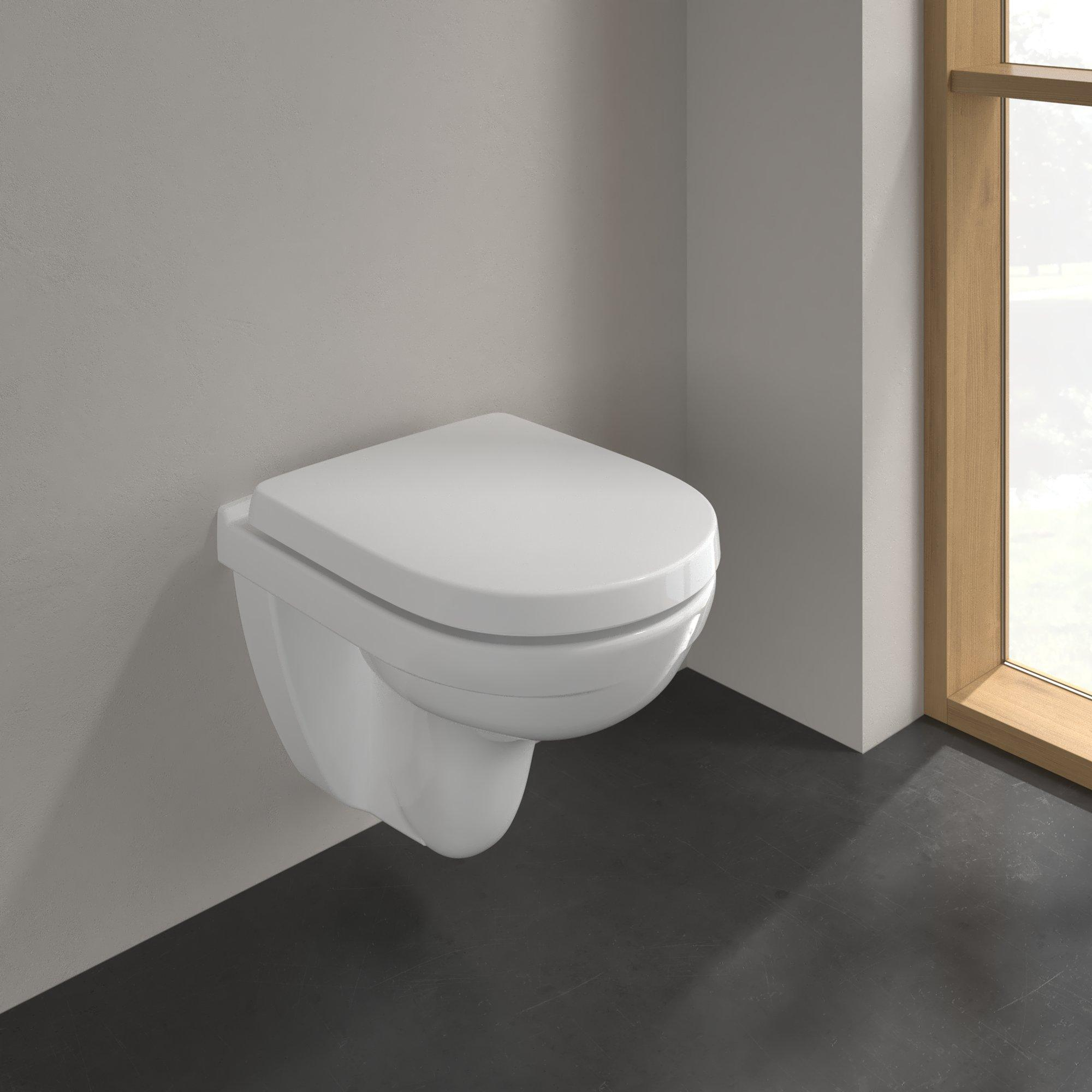 Villeroy & Boch O.novo compact randloos toilet CeramicPlus wit glans