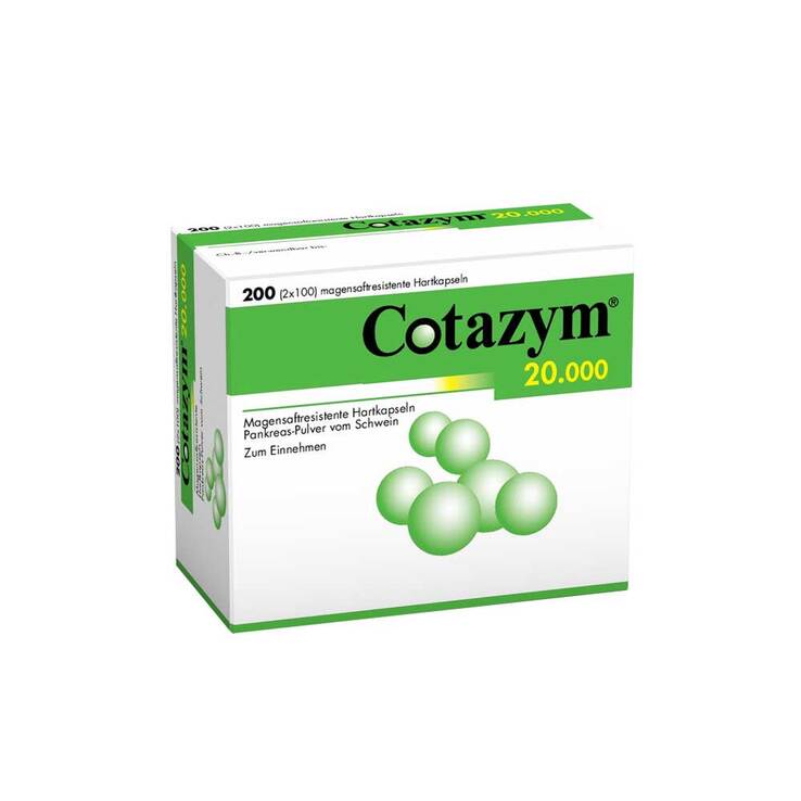 Cotazym 20.000 Pellets magensaftresistente Kapseln, 200 St
