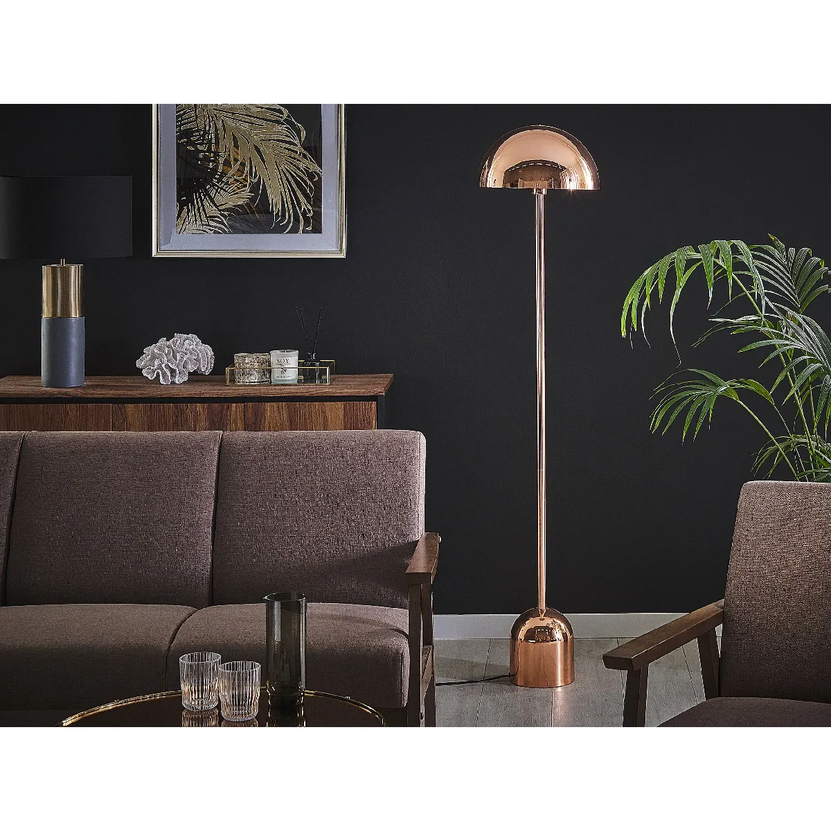 Beliani Lampadaire MACASIA Cuivré