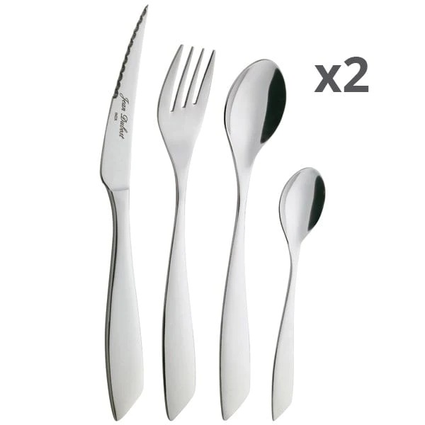 Lot de 2 ménagères 24 pièces Slim Jean Dubost