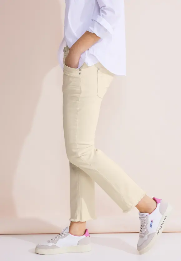 Beige Slim Fit Jeans - ecru washed