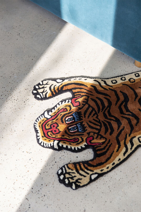 Bongusta Tiger Rug small Multi