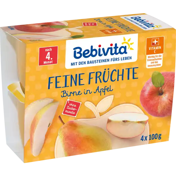 Feine Früchte: Birne in Apfel