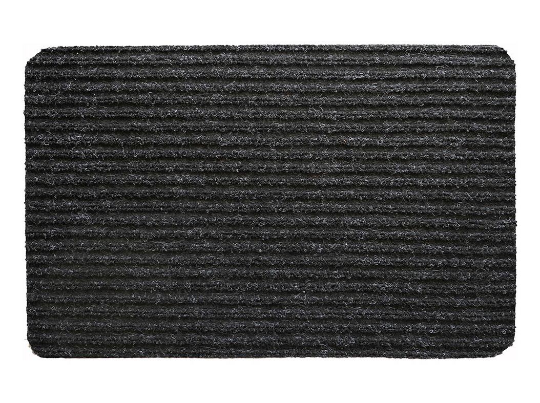 TAPETE AUCHAN ESSENCIAL PRETO POLIESTER 35X55CM
