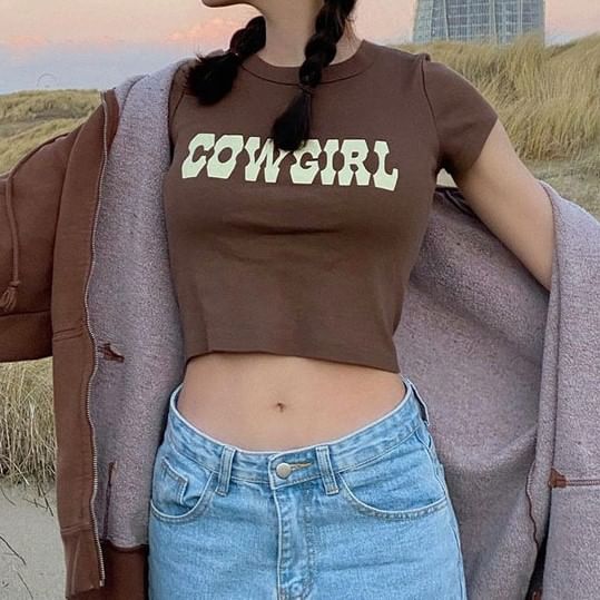 MOONGATE - T-shirt met korte mouwen en letters