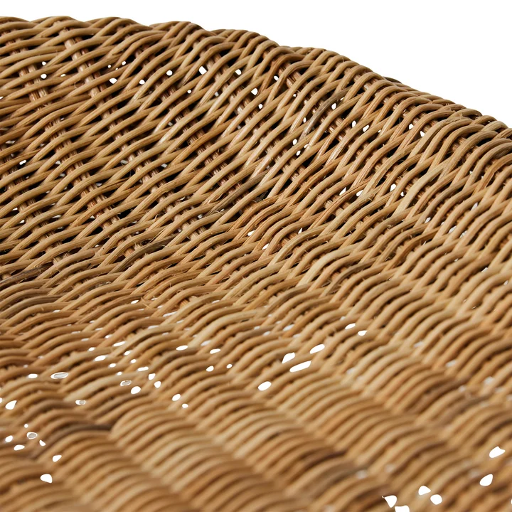 HKliving - Wicker Barstuhl, Rattan / schwarz
