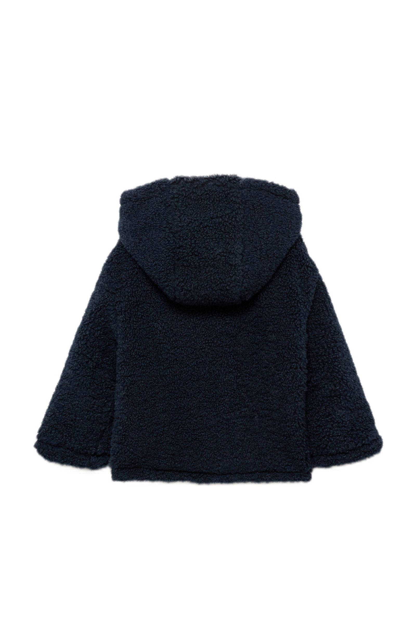 Mango Kids teddy tussenjas marine