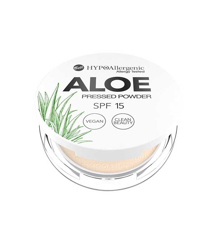 Bell - *Aloe* - Pó compacto hipoalergênico SPF15 - 03: Natural