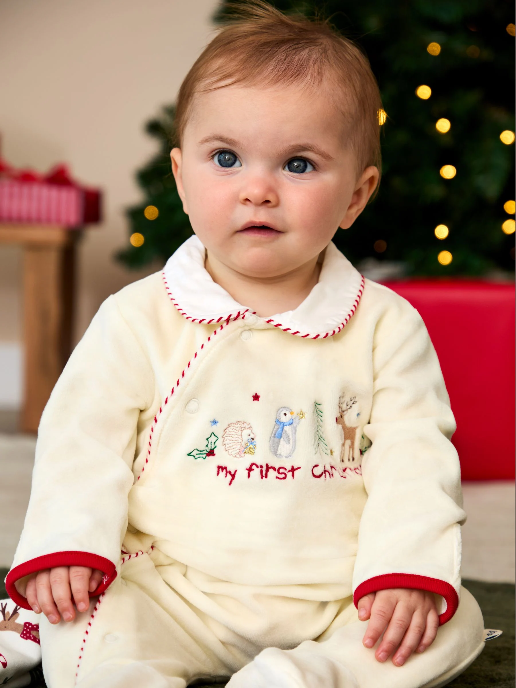 JoJo Maman Bébé - Mijn eerste kerst-onesie