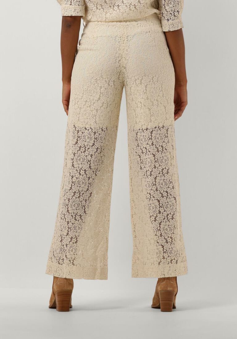 LOLLYS LAUNDRY ecru lollys laundry wijde broek sheilall pants