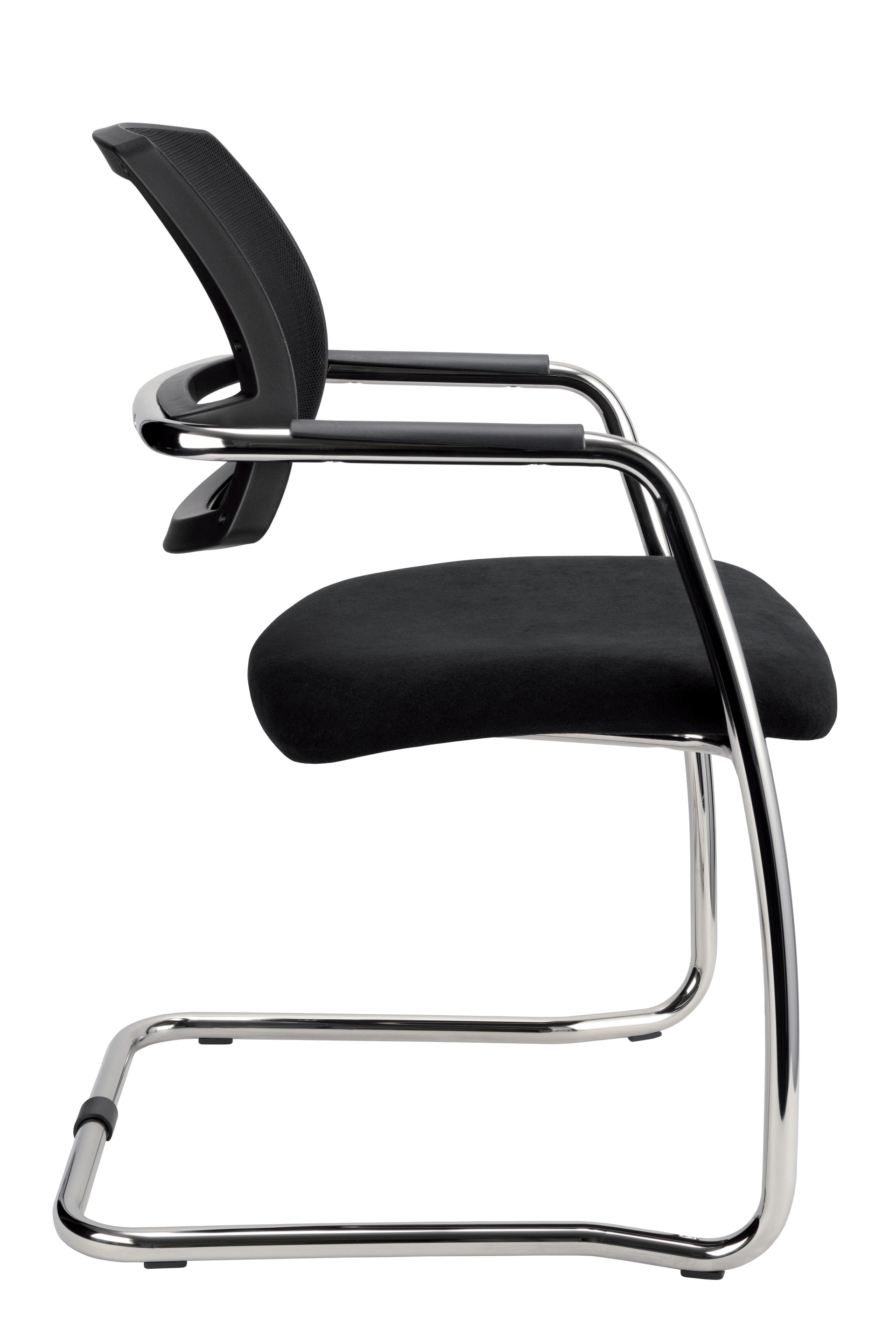 Besucherstuhl 2er Set 56 x 81 cm schwarz