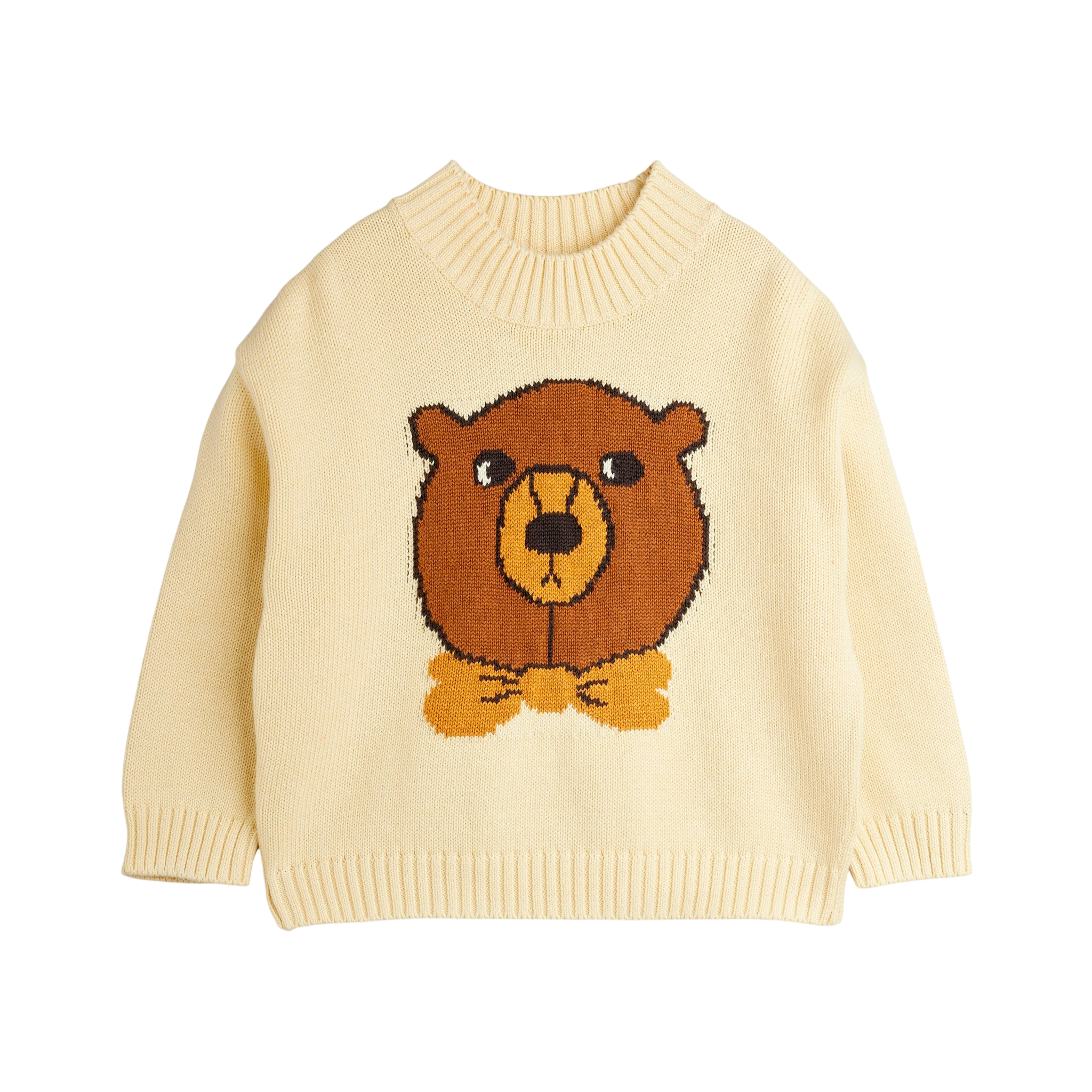 Strickpullover Bear Intarsia Offwhite