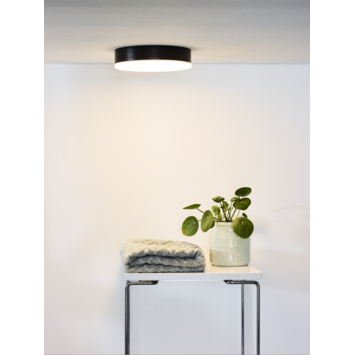 Lucide badkamer plafonnière Ceres IP44 zwart