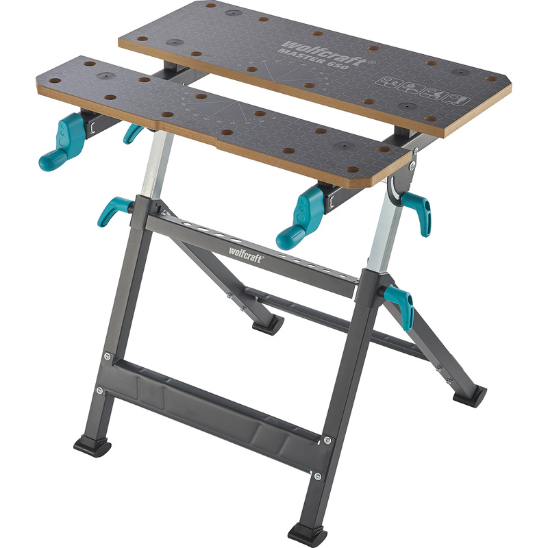 Wolfcraft klem- en werktafel MASTER 650 ERGO LxB: 720x650mm