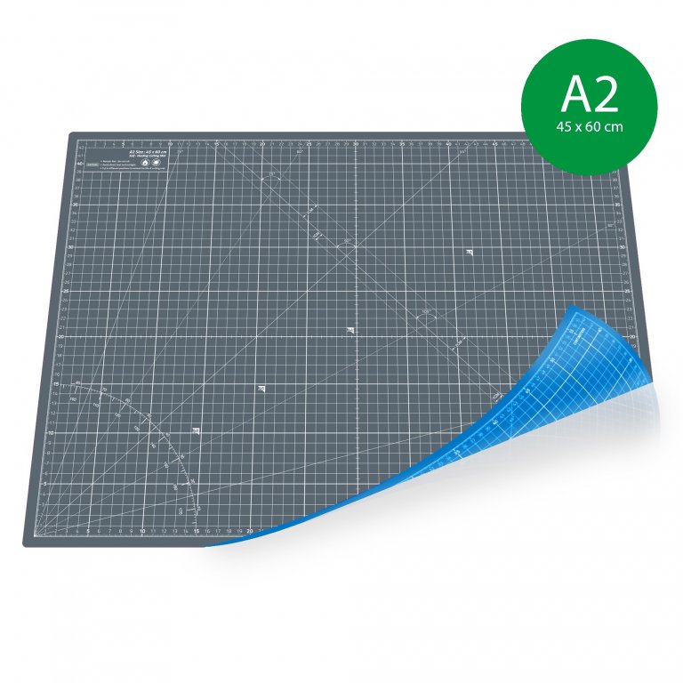 Schneidematte Hobby Line, blau/grau