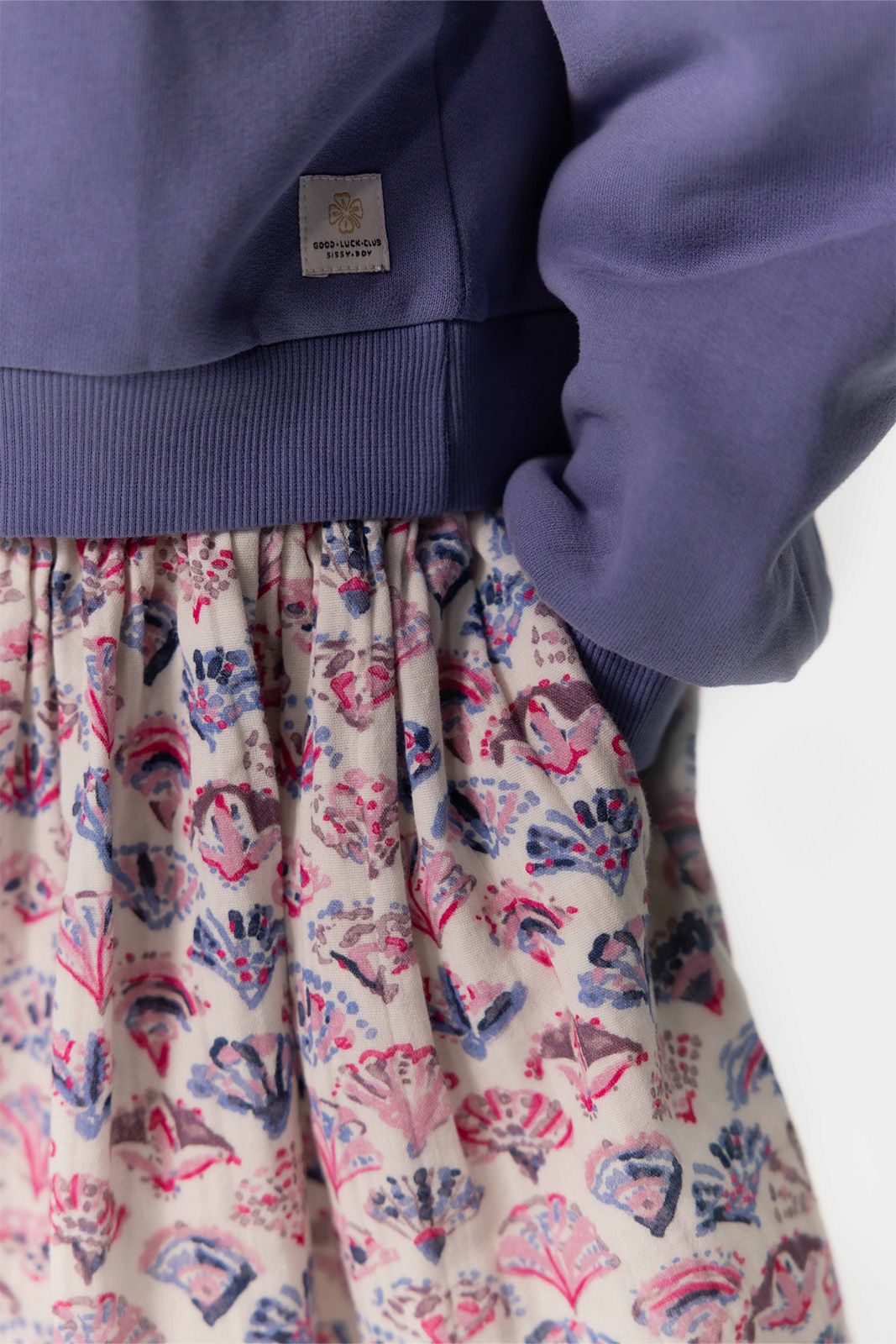Multicolour rok met print