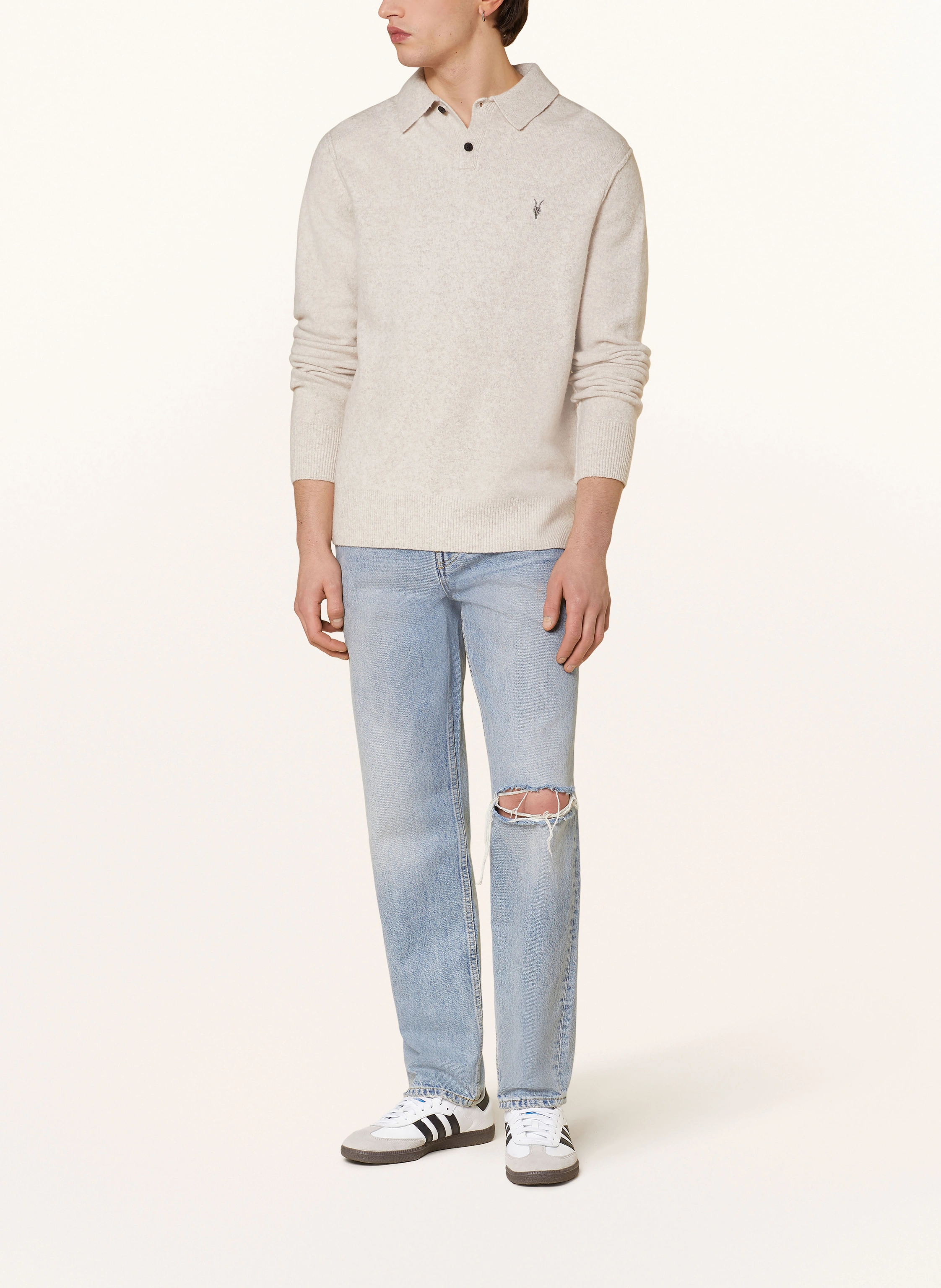 ALLSAINTS Strick-Poloshirt STATTEN