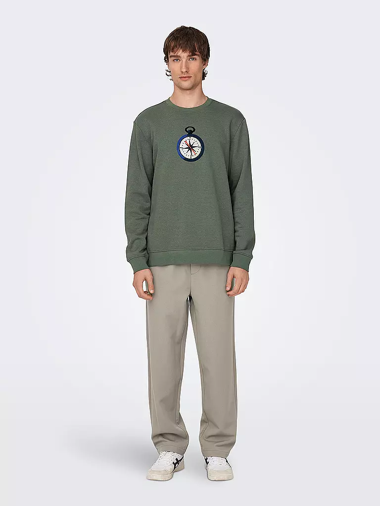 ONLY & SONS Chino Loose Fit ONSSINUS  hellgrau