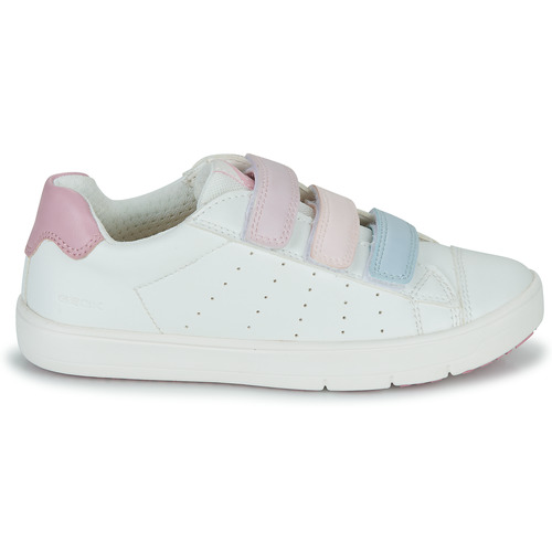 Geox - J SILENEX GIRL B - Blanc / Rose / Bleu